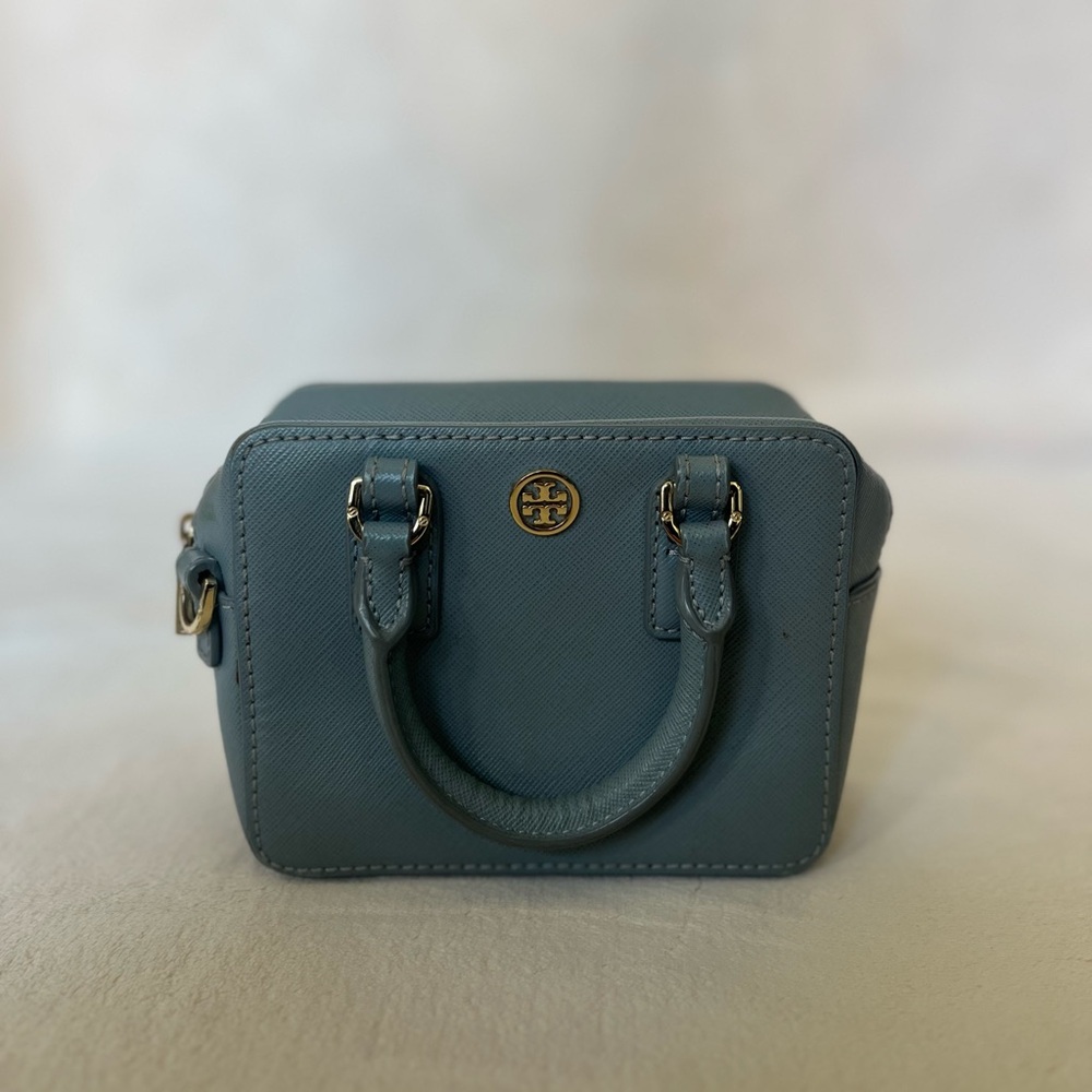 Tory Burch Blue Mini Box Bag